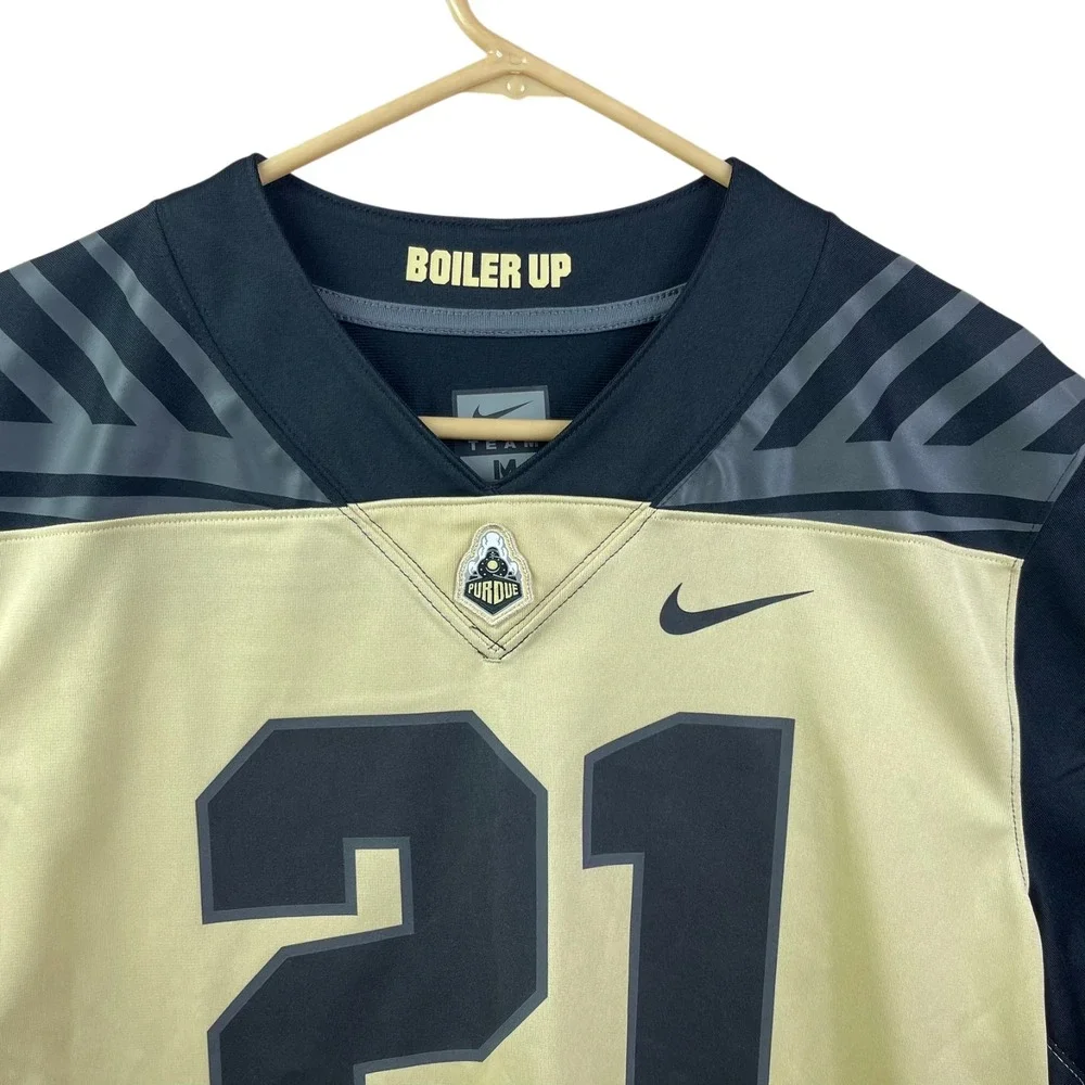 Nike Team Perdue Boilermakers 21 Jersey Shirt Mens M Performance NCAA